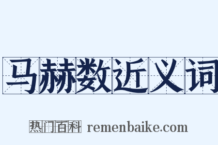 马赫数近义词是什么意思的图片